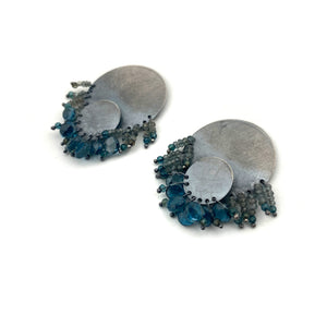 Layered Fringe Earrings-Earrings-Karen Gilbert-Pistachios