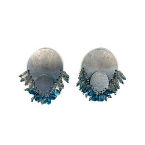 Layered Fringe Earrings-Earrings-Karen Gilbert-Pistachios