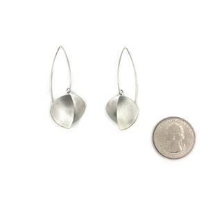 Layered Leaf Earrings - Silver-Earrings-Oliwia Kuczynska-Pistachios