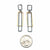 Layered Rectangle Earrings - Oxi/Gold-Earrings-Veronika Majewska-Pistachios