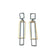 Layered Rectangle Earrings - Oxi/Gold-Earrings-Veronika Majewska-Pistachios