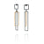 Layered Rectangle Earrings - Oxi/Gold-Earrings-Veronika Majewska-Pistachios