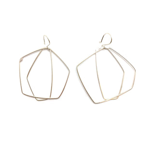 Layered Silver Earrings-Earrings-Gabrielle Desmarais-Pistachios