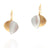 Layered Two-Tone Leaf Drops - Medium-Earrings-Oliwia Kuczynska-Pistachios