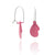 Leaf Earrings - Pink-Earrings-Jess Dare-Pistachios