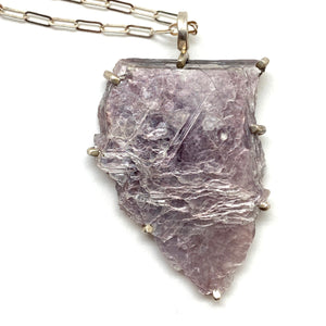 Lepidolite Pendant Necklace-Necklaces-Aimee Petkus-Pistachios