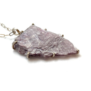 Lepidolite Pendant Necklace-Necklaces-Aimee Petkus-Pistachios