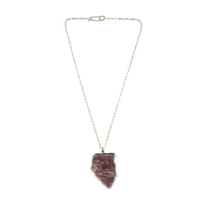 Lepidolite Pendant Necklace-Necklaces-Aimee Petkus-Pistachios