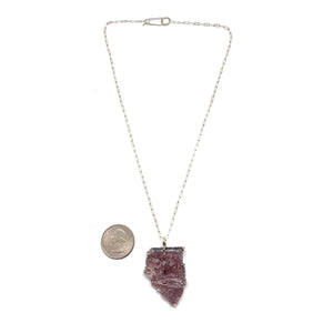 Lepidolite Pendant Necklace-Necklaces-Aimee Petkus-Pistachios