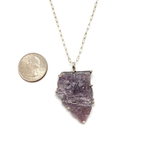 Lepidolite Pendant Necklace-Necklaces-Aimee Petkus-Pistachios