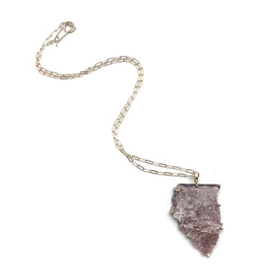 Lepidolite Pendant Necklace-Necklaces-Aimee Petkus-Pistachios