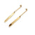 Link/Mirror Earrings - Gold and Gold-Earrings-Emily Rogstad-Pistachios