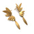 Long Feathered Wing Drops - Gold-Earrings-Oliwia Kuczynska-Pistachios