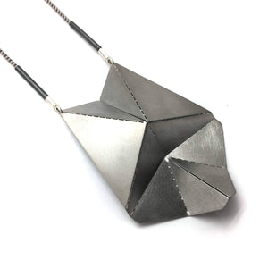 Long Origami Necklace-Necklaces-Aleksandra Przybysz-Pistachios