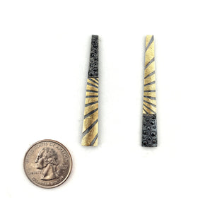 Matchstick Stripe Earrings-Earrings-Elizabeth Garvin-Pistachios
