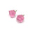 Medium Baby Pink Crystal Stud-Earrings-Fruit Bijoux-Pistachios