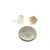 Medium Citrine Crystal Stud-Earrings-Fruit Bijoux-Pistachios