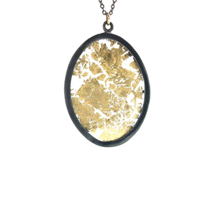 Medium Golden Window Pendant-Necklaces-Luana Coonen-Pistachios