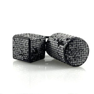 Mesh Cylinder and Cube Ring-Rings-Sandra Salaices-Pistachios