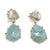 Mineral Earrings - Geode/Aquamarine-Earrings-Aimee Petkus-Pistachios