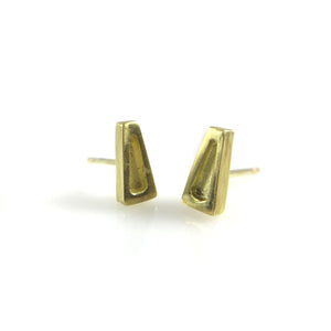 Mini 18k Triangle Studs-Earrings-Heather Guidero-Pistachios