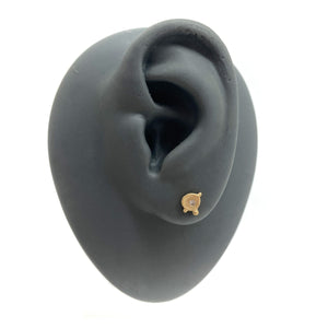 Mini Diamond & Gold Studs-Earrings-Leia Zumbro-Sterling Silver-Pistachios