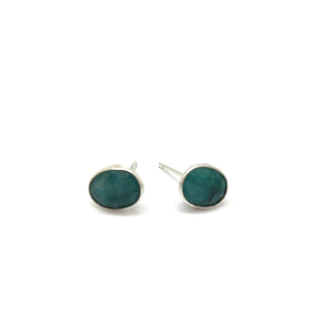 Mini Emerald Studs-Earrings-Susanne Kern-Pistachios