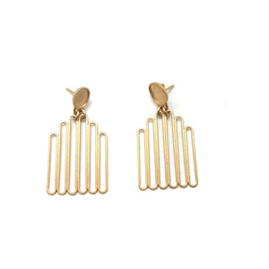 Mini Gold Chandelier Earrings-Earrings-Emily Rogstad-Pistachios