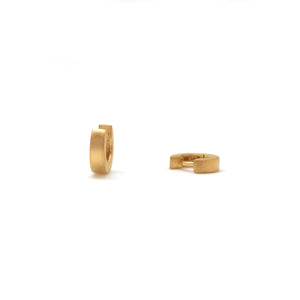Mini Gold Huggie Hoops-Earrings-Erich Durrer-Pistachios
