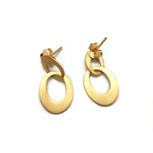 Mini Link Earrings - Gold-Earrings-Manuela Carl-Pistachios