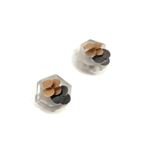 Mini Murmur Studs-Earrings-Emmeline Hastings-Pistachios