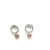 Mini Silver Moonstone Earrings-Earrings-Manuela Carl-Pistachios