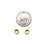 Mini Textured Circle Post - Gold-Earrings-Manuela Carl-Pistachios