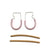 Modular Rubber Hoops - Beige & Lavender-Earrings-Sandra Salaices-Pistachios