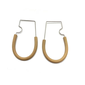 Modular Rubber Hoops - Beige & Lavender-Earrings-Sandra Salaices-Pistachios