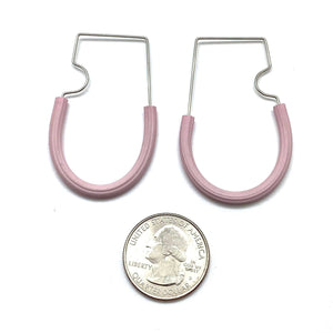 Modular Rubber Hoops - Beige & Lavender-Earrings-Sandra Salaices-Pistachios