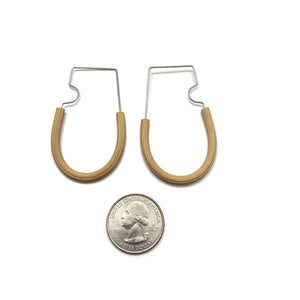 Modular Rubber Hoops - Beige & Lavender-Earrings-Sandra Salaices-Pistachios