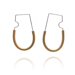 Modular Rubber Hoops - Beige & Lavender-Earrings-Sandra Salaices-Pistachios