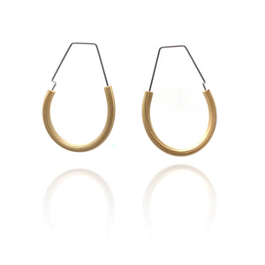 Modular Rubber Hoops - Lavender and Cream-Earrings-Sandra Salaices-Pistachios