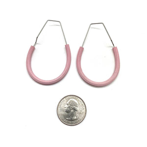 Modular Rubber Hoops - Lavender and Cream-Earrings-Sandra Salaices-Pistachios