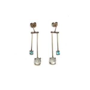 Moonstone and Apatite Drop Earrings-Earrings-Joanna Gollberg-Pistachios