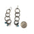 Moonstone and Topaz Chain link Earrings-Earrings-Karen Gilbert-Pistachios