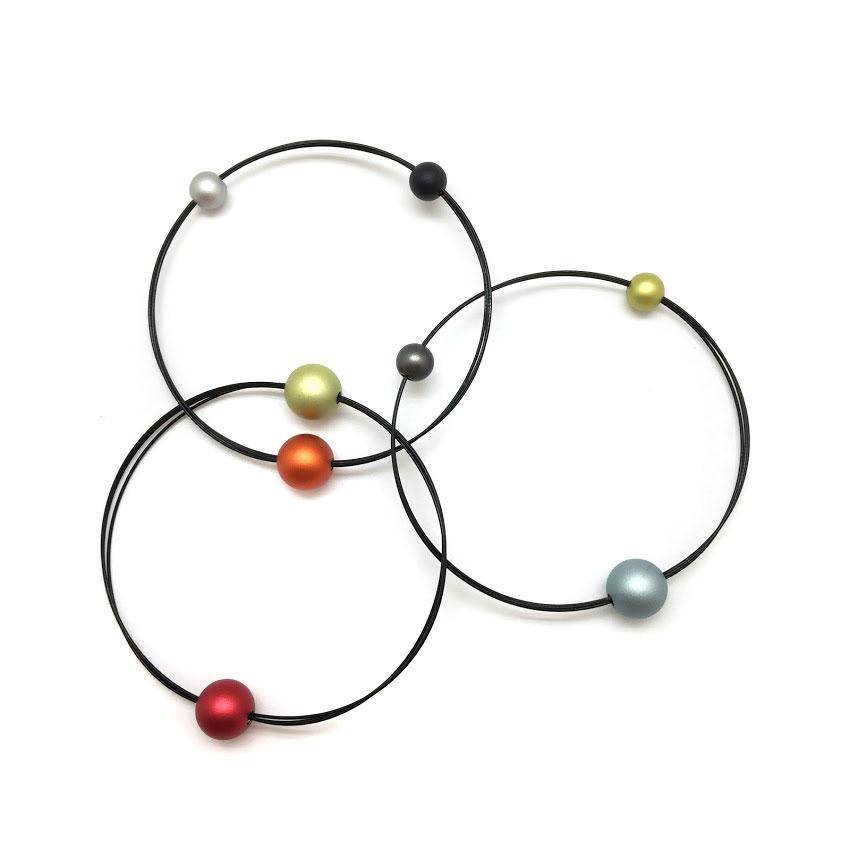Multi-Colored Orbit Bracelet-Bracelets-Ursula Muller-Pistachios