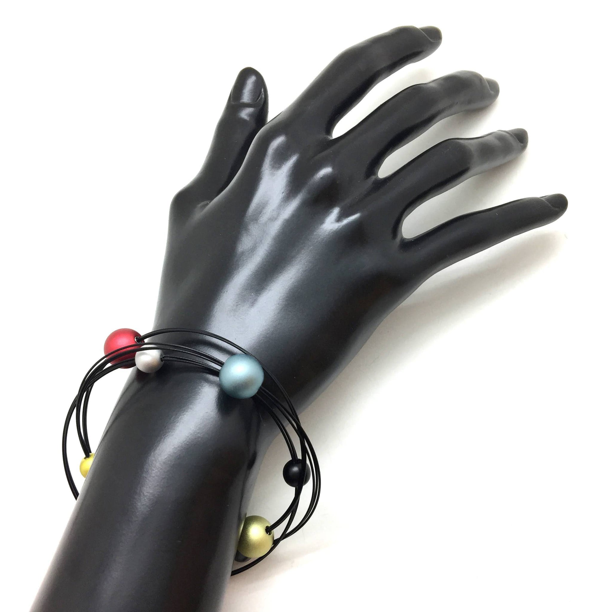 Multi-Colored Orbit Bracelet-Bracelets-Ursula Muller-Pistachios