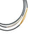 Multi-Strand Grey Hematite, Gold Vermeil & Sterling Silver Necklace-Necklaces-Oliwia Kuczynska-Pistachios