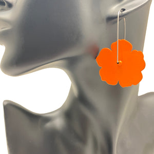 Nasturtium Flower Patch Earrings - Orange-Earrings-Jess Dare-Pistachios