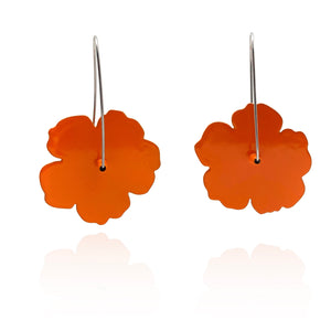 Nasturtium Flower Patch Earrings - Orange-Earrings-Jess Dare-Pistachios