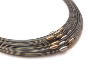 Olive Necklace - Wide-Necklaces-Bernd Schmid-Pistachios
