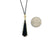 One of a Kind Black Jade Pendant-Necklaces-Karin Jacobson-Pistachios