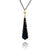 One of a Kind Black Jade Pendant-Necklaces-Karin Jacobson-Pistachios